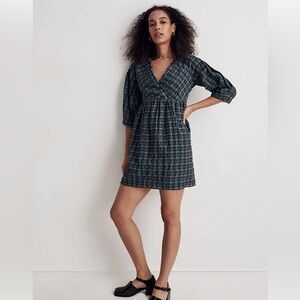 Madewell Marianna Puff Sleeve Mini Dress (size xs)